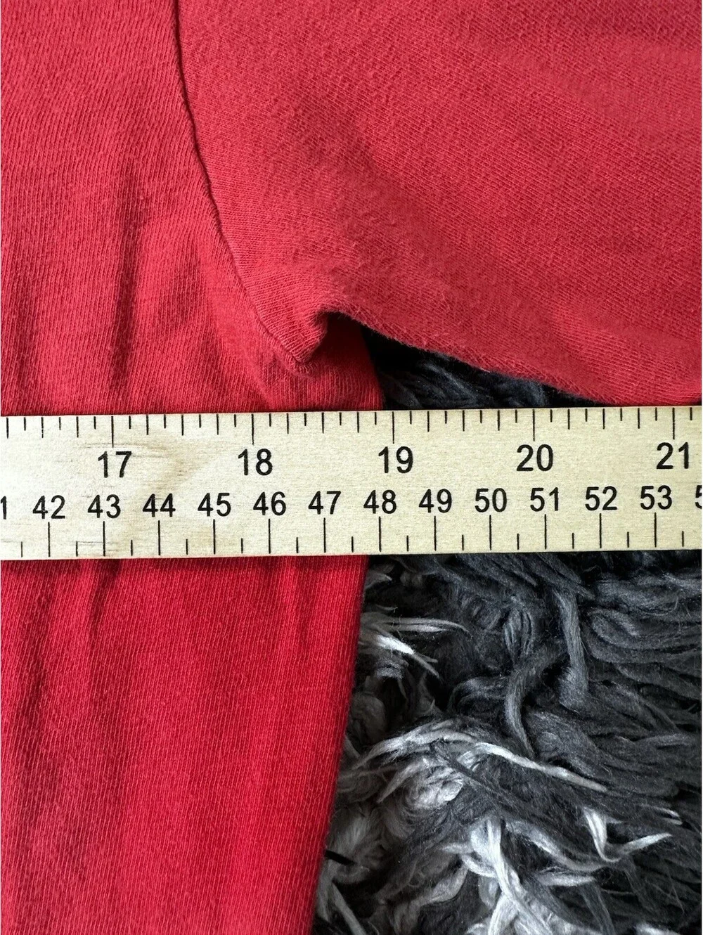 Vintage 90s Hanes Beefy-T Chariton Chargers Shirt Mens Medium Red Long Sleeve